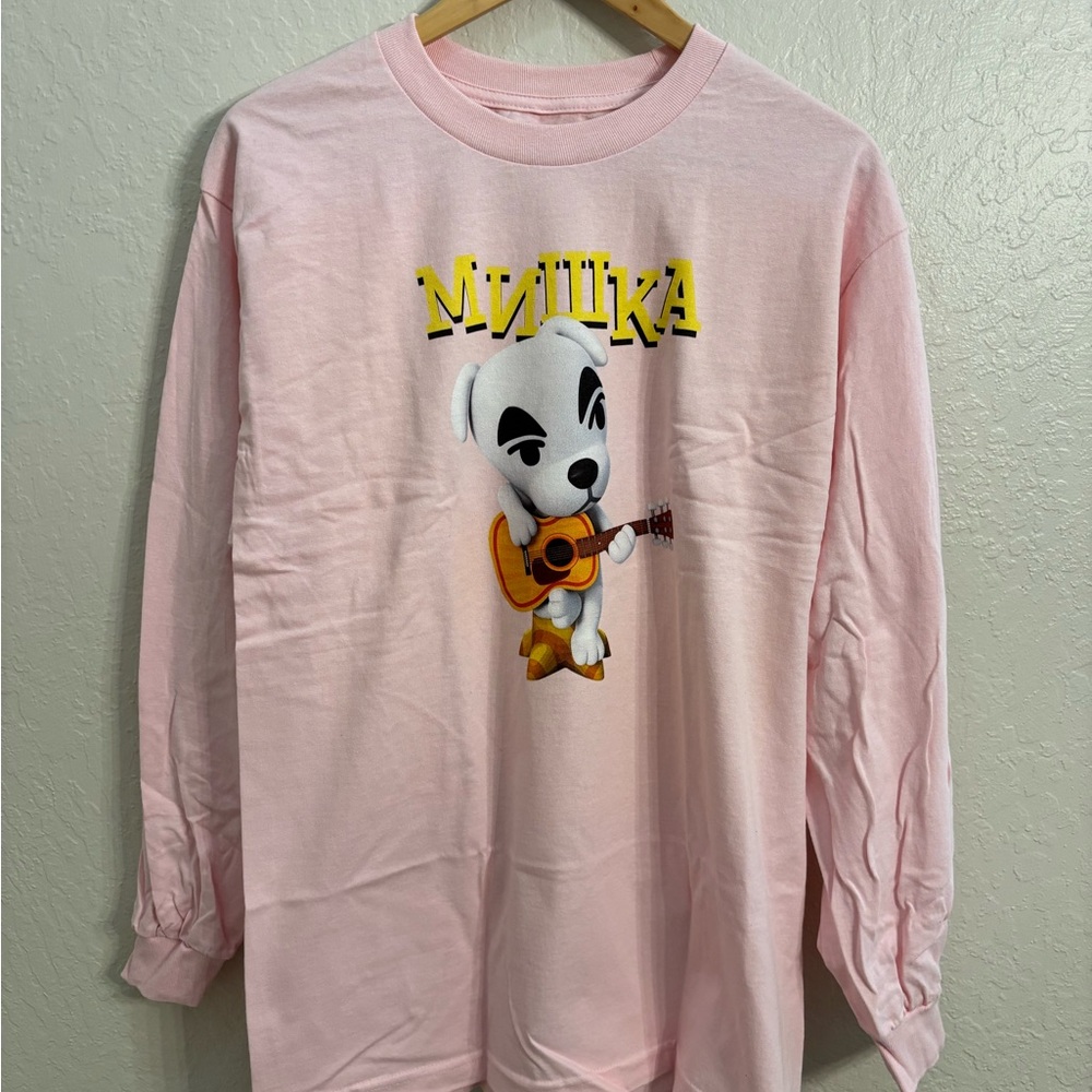 Mishka x Animal Crossing K.K. Slider Totakeke L/S Shirt - Pink - Size L